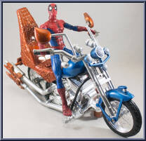 Web Cycle (Light and Sound) from Spider-Man (2000) - Vehicles manufactured by Toy Biz [Loose]