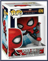 Spider-Man (Upgraded Suit) from Spider-Man - Spider-Man Far From Home Pop! manufactured by Funko [Front]
