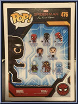 Spider-Man (Stealth Suit, Goggles Up) from Spider-Man - Spider-Man Far From Home Pop! manufactured by Funko [Back]