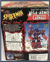 Carnage from Spider-Man - Battle Action Mega-Armor manufactured by Toy Biz [Back]
