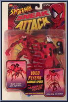Carnage Spider from Spider-Man - Web Flyers manufactured by Toy Biz [Front]
