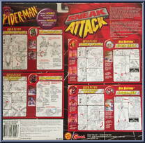 Lizard and Spider-Man from Spider-Man - Canadian 2-Pack - Sneak Attack manufactured by Toy Biz [Back]