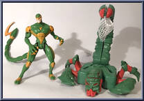 Sinister Scorpion from Spider-Man - Web Trap manufactured by Toy Biz [Loose]