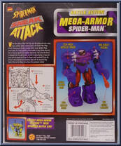 Spider-Man (Spider Sense) from Spider-Man - Mega Armor manufactured by Toy Biz [Back]