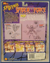 Wasp from Spider-Man - Spider Force manufactured by Toy Biz [Back]
