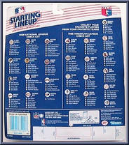 Benito Santiago from Starting Lineup - Baseball - 1988 Series manufactured by Kenner [Back]