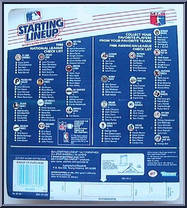 Cory Snyder (Indians) from Starting Lineup - Baseball - 1988 Series manufactured by Kenner [Back]