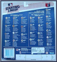 Danny Tartabull (Kansas City Royals) from Starting Lineup - Baseball - 1988 Series manufactured by Kenner [Back]