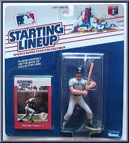 Don Mattingly from Starting Lineup - Baseball - 1988 Series manufactured by Kenner [Front]