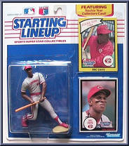 Eric Davis from Starting Lineup - Baseball - 1990 Series manufactured by Kenner [Front]