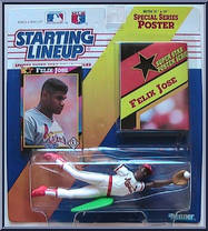 Felix Jose from Starting Lineup - Baseball - 1992 Series manufactured by Kenner [Front]