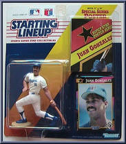 Juan Gonzalez from Starting Lineup - Baseball - 1992 Series manufactured by Kenner [Front]