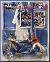 Cal Ripken Jr / Brooks Robinson from Starting Lineup - Baseball - Classic Doubles - 1997 manufactured by Kenner [Front]