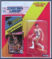 John Stockton from Starting Lineup - Basketball - 1992 Series manufactured by Kenner [Front]