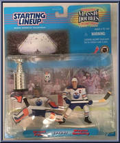 Grant Fuhr / Wayne Gretzky from Starting Lineup - Hockey - Classic Doubles - 1999 manufactured by Kenner [Front]