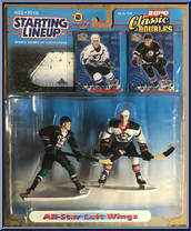 Paul Kariya / Miroslav Satan from Starting Lineup - Hockey - Classic Doubles - 2000 manufactured by Kenner [Front]