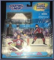 Patrick Roy / Joe Sakic from Starting Lineup - Hockey - Classic Doubles - 1999 manufactured by Kenner [Front]