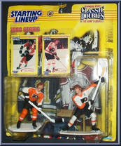 Dave Schultz / Bobby Clarke from Starting Lineup - Hockey - Classic Doubles - 1998 manufactured by Kenner [Front]