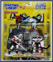 Scott Stevens / Martin Brodeur from Starting Lineup - Hockey - Classic Doubles - 1998 manufactured by Kenner [Front]