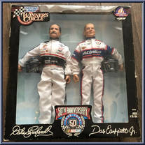 Dale Earnhardt / Dale Earnhardt Jr (50th Anniversary) from Starting Lineup - Winner's Circle - 12" Scale manufactured by Kenner [Front]