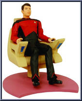 Commander William Riker (with Command Chair) from Star Trek - Next Generation - Exclusives manufactured by Diamond Select [Loose]