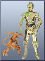 C-3PO & Salacious Crumb (Jabba's Servants) from Star Wars - 30th Anniversary Collection - Return of the Jedi manufactured by Hasbro [Loose]