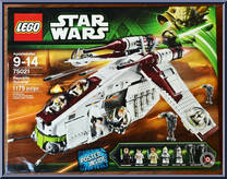 Republic Gunship from Star Wars - Attack of the Clones - Basic Series manufactured by Lego [Front]