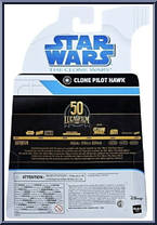 Clone Pilot Hawk from Star Wars - Black Series (2020) - Clone Wars manufactured by Hasbro [Back]