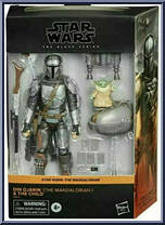 Din Djarin (The Mandalorian) & The Child (Mandalorian) from Star Wars - Black Series (2020) - Mandalorian manufactured by Hasbro [Front]