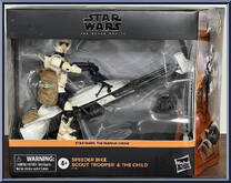 Speeder Bike Scout Trooper (with the Child) from Star Wars - Black Series (2020) - Mandalorian manufactured by Hasbro [Front]
