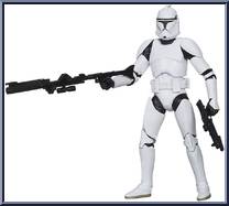 Clone Trooper (Attack Of The Clones) from Star Wars - Black Series - Orange - 6" Scale manufactured by Hasbro [Loose]