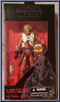 X-Wing Pilot Asty (Force Awakens) from Star Wars - Black Series - Red - 6" Scale manufactured by Hasbro [Front]