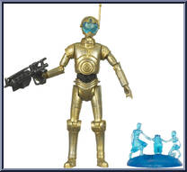 4A-7 from Star Wars - Clone Wars (2008) - White / Red Cards manufactured by Hasbro [Loose]
