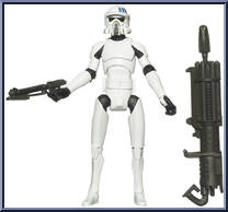 ARF Trooper from Star Wars - Clone Wars (2008) - White / Red Cards manufactured by Hasbro [Loose]