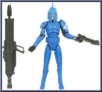 Captain Argyus from Star Wars - Clone Wars (2008) - White / Red Cards manufactured by Hasbro [Loose]