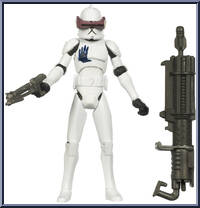 Clone Trooper Echo from Star Wars - Clone Wars (2008) - White / Red Cards manufactured by Hasbro [Loose]