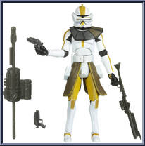 Commander Bly from Star Wars - Clone Wars (2008) - White / Red Cards manufactured by Hasbro [Loose]