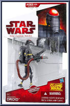 Firefighter Droid from Star Wars - Clone Wars (2008) - White / Red Cards manufactured by Hasbro [Front]