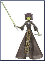 Luminara Unduli from Star Wars - Clone Wars (2008) - White / Red Cards manufactured by Hasbro [Loose]