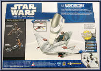 Naboo Star Skiff (with Anakin Skywalker) from Star Wars - Clone Wars (2008) - Battle Game Cards - Dioramas manufactured by Hasbro [Back]