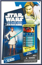 Obi-Wan Kenobi from Star Wars - Clone Wars (2008) - Battle Game Cards manufactured by Hasbro [Front]