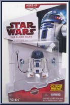 R2-D2 from Star Wars - Clone Wars (2008) - White / Red Cards manufactured by Hasbro [Front]