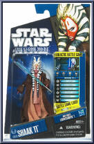 Shaak Ti from Star Wars - Clone Wars (2008) - Battle Game Cards manufactured by Hasbro [Front]