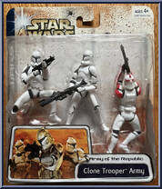Clone Trooper Army (Red) from Star Wars - Clone Wars (Animated) - Army of the Republic manufactured by Hasbro [Front]
