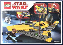 Anakin's Jedi Starfighter from Star Wars - Clone Wars - Basic Series manufactured by Lego [Back]