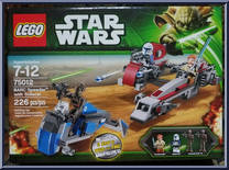 BARC Speeder with Sidecar from Star Wars - Clone Wars - Basic Series manufactured by Lego [Front]