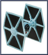 Tie Fighter (Blue) from Star Wars - Force Awakens - Micro Machines - Blind Bags - Wave 6 manufactured by Hasbro [Loose]