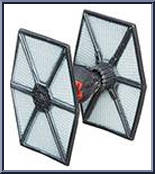 Tie Fighter (Gray) from Star Wars - Force Awakens - Micro Machines - Blind Bags - Wave 3 manufactured by Hasbro [Loose]