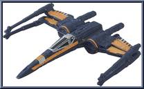 Poe Dameron's X-Wing from Star Wars - Force Awakens - Micro Machines - Blind Bags - Wave 1 manufactured by Hasbro [Loose]