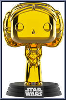 Princess Leia (Gold Chrome) from Star Wars - Pop! Vinyl Figures manufactured by Funko [Loose]